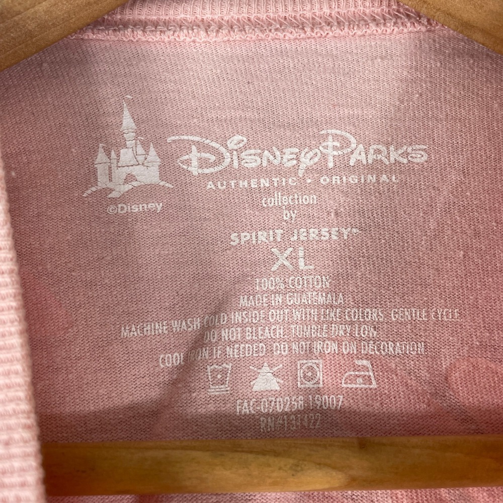 Disney Epcot Spirit Jersey Womens XL Pink 2019 Flower Garden Minnie Long Sleeve - Picture 5 of 8